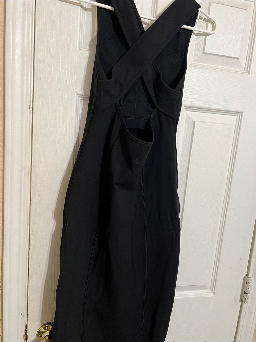 lululemon athletica Black Cross-Back Midi Dress